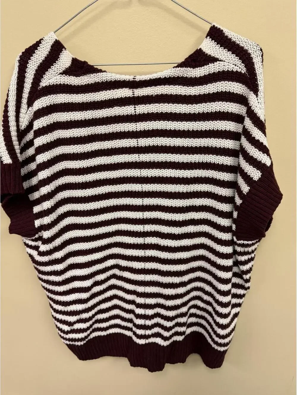 LOFT Striped Knit Sweater Top size XL - Picture 2 of 4
